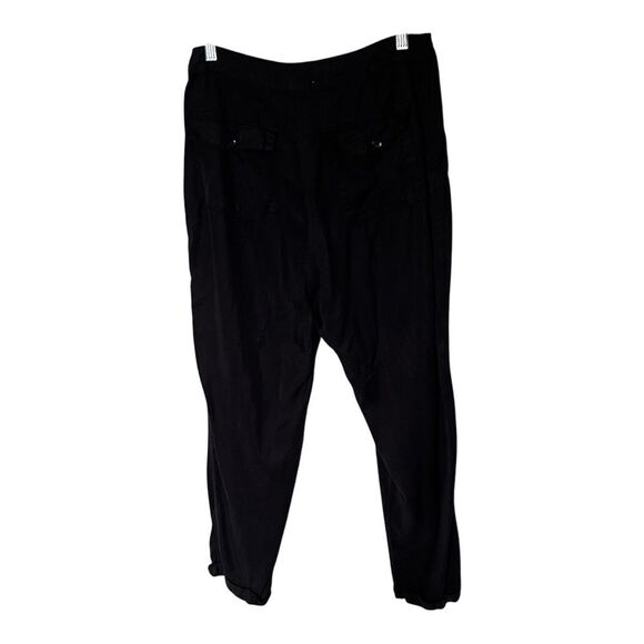 Young Fabulous & Broke Black Tencel Ankle Pants with Cuff Size Medium - Picture 4 of 11